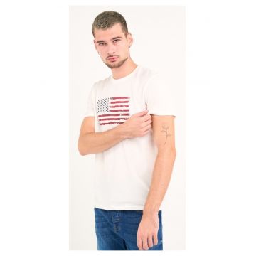 - Tricou barbat cu maneca scurta si imprimeu( Snow White - Material: Bumbac