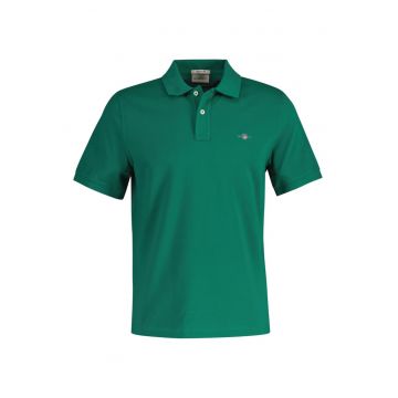Tricou polo din bumbac pique Shield