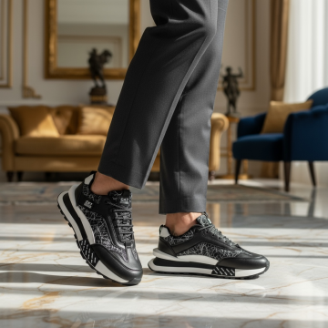 Adidasi barbati casual  negri A103 N8-4