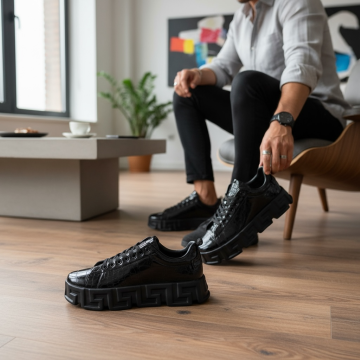 Adidasi barbati casual  VSC  negri 0826