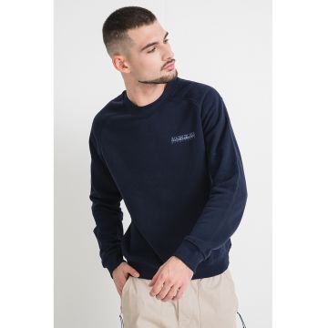 Bluza de trening cu decolteu la baza gatului si imprimeu grafic