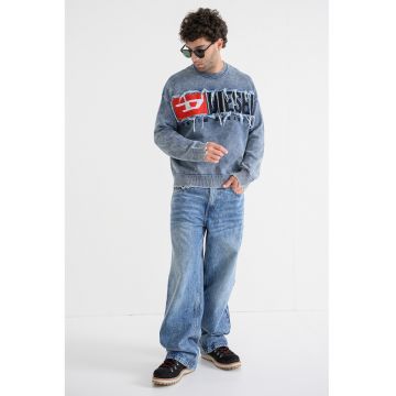 Bluza lejera de trening cu terminatie nefinisata K-Fronzi