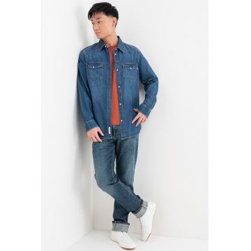 Camasa de denim cu capse