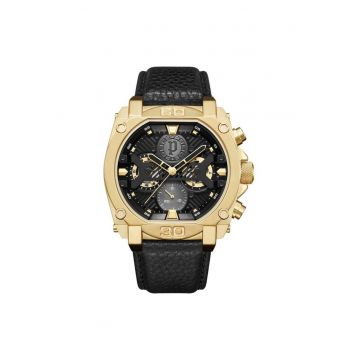 Ceas bărbați  Daintree quartz - diametru 45mm - curea piele naturală - inox