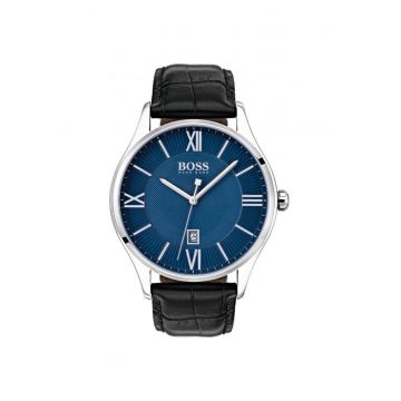 Ceas bărbați -  Governor - mecanism Quartz - inox - piele - 42mm