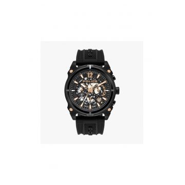 Ceas bărbați -  Rebel PL16020JSB61P - inox - 46mm - curea silicon