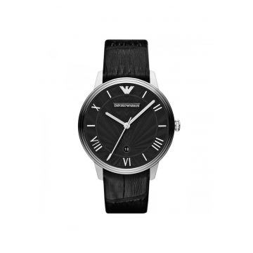 Ceas Barbati -  41mm - inox - piele naturală