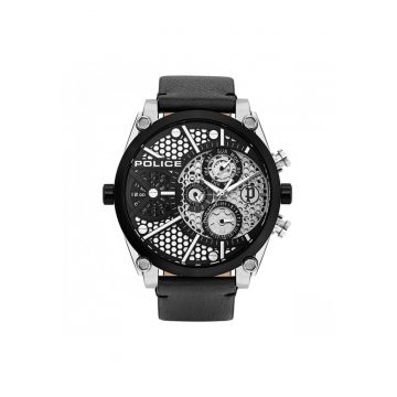 Ceas Barbati  Collin - mecanism quartz - carcasa inox - curea piele - 51mm