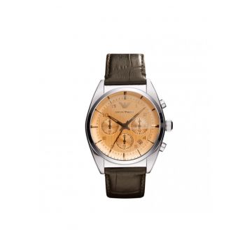 Ceas pentru bărbați -  Franco AR0395 - inox - curea piele naturală - 43mm