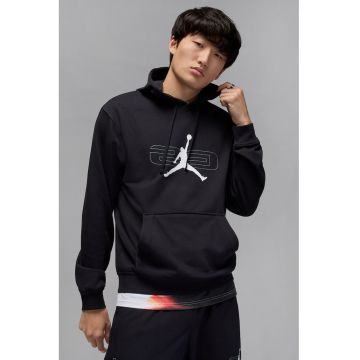 Hanorac din material fleece cu logo pentru baschet