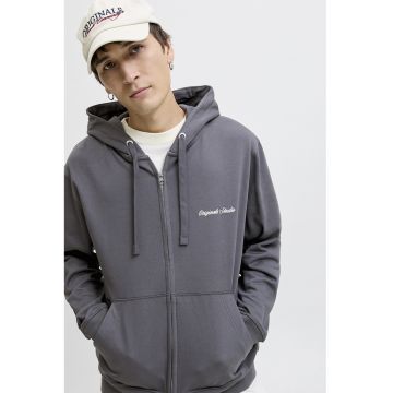 Hanorac relaxed fit cu fermoar