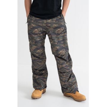 Pantaloni cargo P-Anic - Maro/Kaki inchis