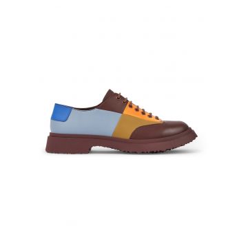Pantofi din piele cu garnituri contrastante Walden Twins