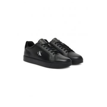 Pantofi sport din piele cu insertii din piele intoarsa