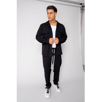Set Camasa cu buzunare si pantalon lung Black III 18733