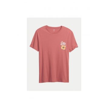 Tricou barbati -  304508776 - Bumbac - Roz