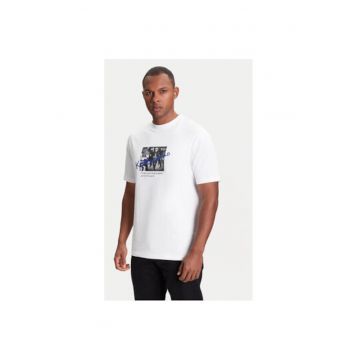 Tricou barbati  755143 553225 - Bumbac - XS INTL - Alb
