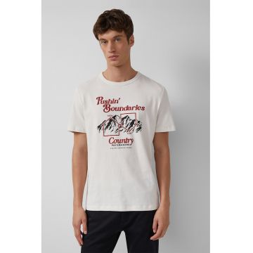 Tricou de bumbac cu imprimeu grafic