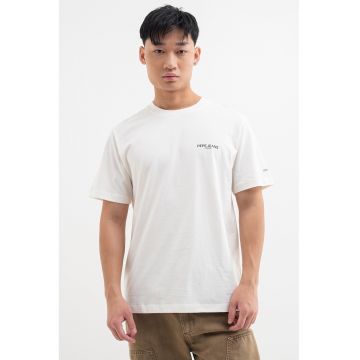 Tricou de bumbac cu imprimeu pe spate
