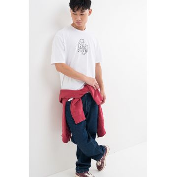Tricou lejer cu logo pe piept