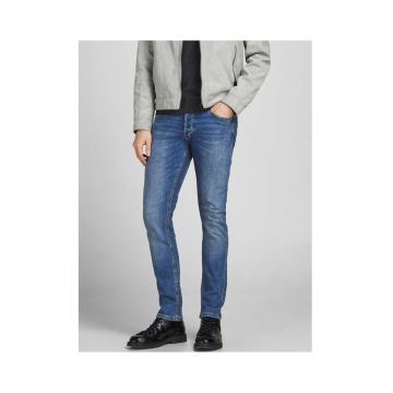 Blugi Barbati - Jack Jones - 209732450 - Bumbac - Elastan - W33-L30 US - Albastru