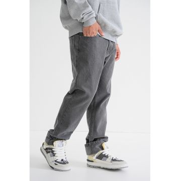 Blugi relaxed-fit din bumbac cu talie medie