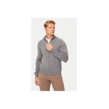 Cardigan barbati -  304193088 - Lana - 2XL INTL - Gri