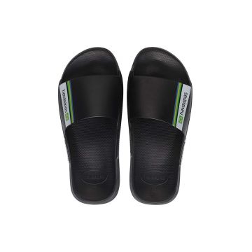 Havaianas papuci Slide Brasil culoarea negru