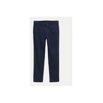 Pantaloni Barbati -  304545962 - Bumbac - Elastan - Albastru