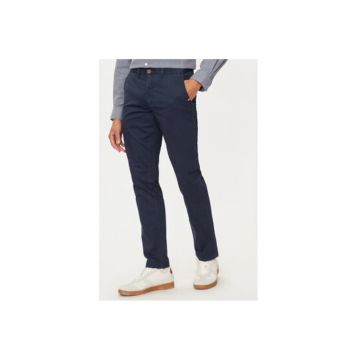 Pantaloni barbati -  304797637 - Bumbac - Albastru