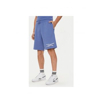 Pantaloni scurti barbati -  304553035 - Bumbac/Poliester reciclat - Albastru
