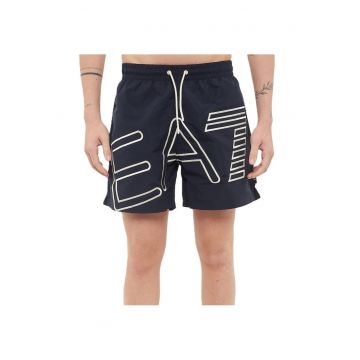 Pantaloni scurti de baie cu logo supradimensionat