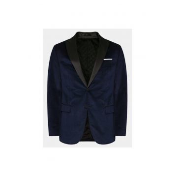 Sacou barbati -  303583170 - Poliester/Lana - 50 EU - Albastru