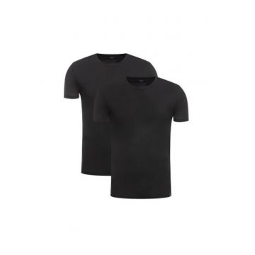 Set 2 tricouri barbati -  206431240 - Bumbac - XS INTL - Negru