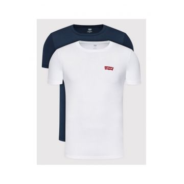 Set 2 tricouri barbati -  301338475 - Bumbac - XS INTL - Alb