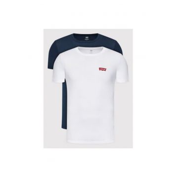 Set 2 tricouri barbati -  301338475 - Bumbac - XS INTL - Alb