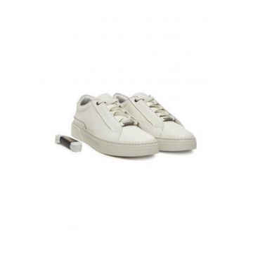 Tenisi barbatesti -  304960994 - piele naturala - alb