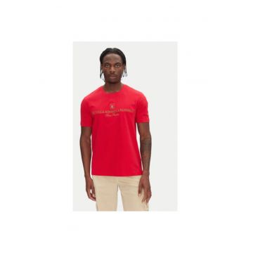 Tricou barbati  251TS2410J592 - Bumbac - Rosu