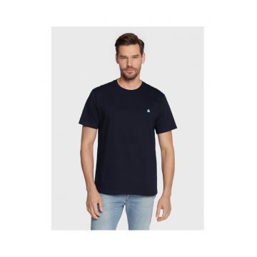 Tricou barbati  3MI5J1AF7 - Bumbac organic - XS INTL - Bleumarin