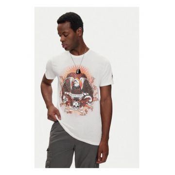 Tricou barbati - 528293 - Ecru - Bumbac Tricou barbati - 528293 - Ecru - Bumbac