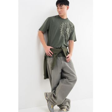 Tricou lejer cu logo circular