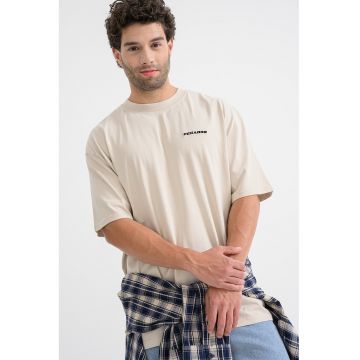 Tricou lejer din bumbac cu logo