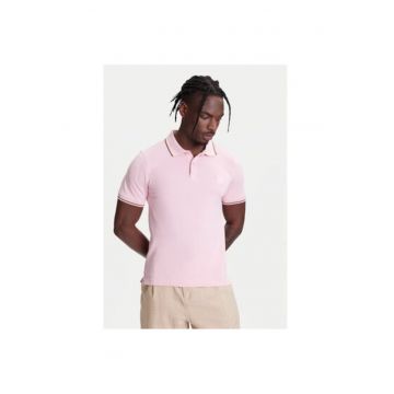 Tricou polo barbati  3F9HU302E - Bumbac - XS INTL - Roz