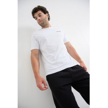Tricou regular-fit cu logo discret