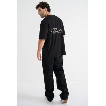 Tricou supradimensionat cu imprimeu logo