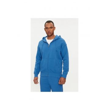 Bluza barbati -  303813864 - Bumbac - Albastru