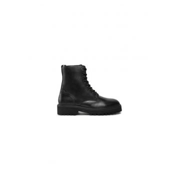 Bocanci de drumetie barbati  PMS50254 - Piele naturala - 42 EU - Negru