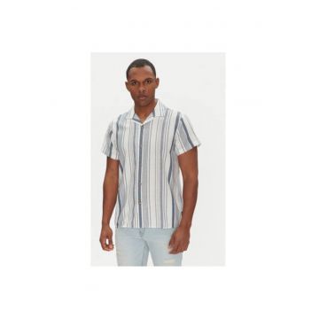 Camasa barbati  INLINDOS 20-531 - Bumbac/Viscoza - Alb