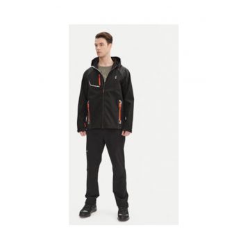 Geaca barbati -  model Robin - poliester - negru - 95% poliester - 5% spandex