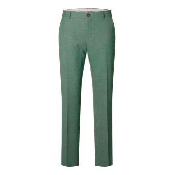 Pantaloni barbati -  poliester/lana/in/elastan - verde